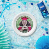 Assiettes En Carton Photo Overlay Moderne Félicitations Diplôme (Fête)