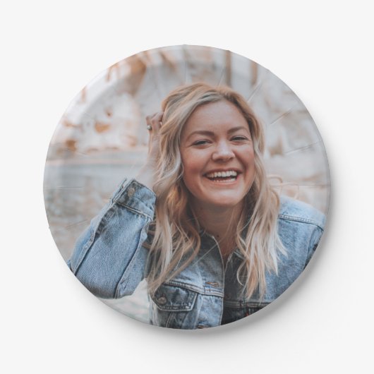 Assiettes En Carton Photo personnalisée (Devant)