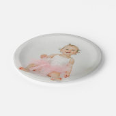 Assiettes En Carton Photo personnalisée simple (Angle)