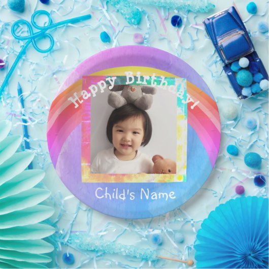 Assiettes En Carton Photo Plaque papier Anniversaire - HAMbWG (Fête)