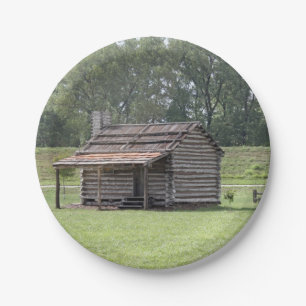 Assiettes En Carton Photo Rustic Log Cabine