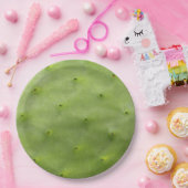 Assiettes En Carton Photo verte tropicale botanique de cactus (Fête)