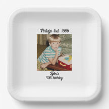 Photo Vintage Personnalisée Anniversaire