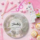 Assiettes En Carton Photo White Apple Blossom Anniversaire (Fête)