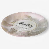 Assiettes En Carton Photo White Apple Blossom Anniversaire (Angle)