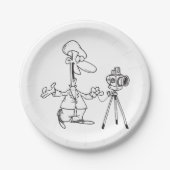 Assiettes En Carton Photographe (Devant)