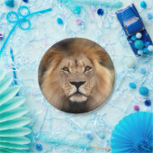 Assiettes En Carton Photographie de lion (Fête)