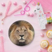 Assiettes En Carton Photographie de lion (Fête)