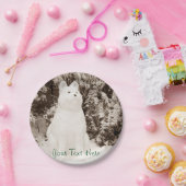 Assiettes En Carton photographie drôle de Noël de bonhomme de neige (Fête)