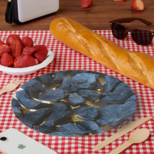 Assiettes En Carton Photographie russe à mur de pierre croate