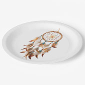 Assiettes En Carton Photos de la tribu des Boho Dreamcatcher (Angle)