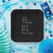 Assiettes En Carton Physique Math Formule Étudiants Enseignant Invitat (Fête)