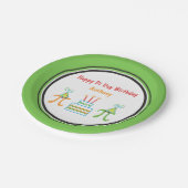 Assiettes En Carton Pi Day Anniversaire Ajouter Nom Plaque Papier (Angle)
