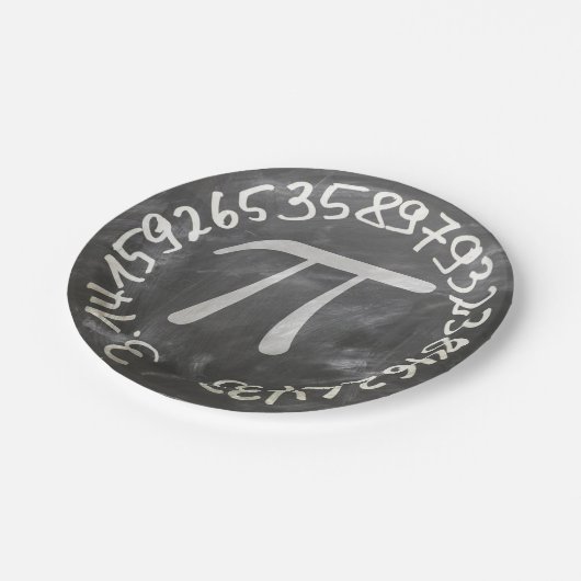 Assiettes En Carton Pi Day PiDay Chalkboard Education (Angle)