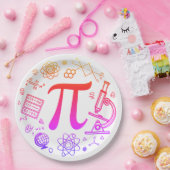 Assiettes En Carton Pi Enthousiaste (Fête)