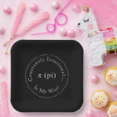 Assiettes En Carton Pi, L'Irrationnel Mathématique Constant Amusant (Fête)