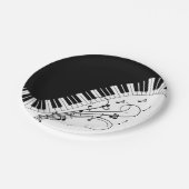 Assiettes En Carton Piano Keyboard Music Design (Angle)