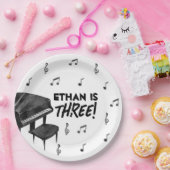 Assiettes En Carton Piano Musique Thème Anniversaire Plaques Papier (Fête)