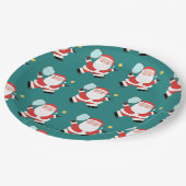 Assiettes En Carton Pickball Noël Plaque de papier de Noël (Angle)