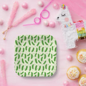 Assiettes En Carton Pickle & Fresh Collection patterned (Fête)