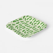 Assiettes En Carton Pickle & Fresh Collection patterned (Angulaire)