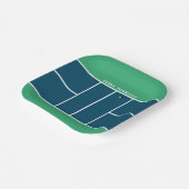 Assiettes En Carton Pickleball (Angulaire)