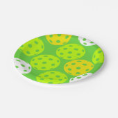Assiettes En Carton Pickleball Anniversaire Soirée Sport Vert (Angle)