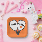 Assiettes En Carton Pickleball et paddle d'anniversaire (Fête)