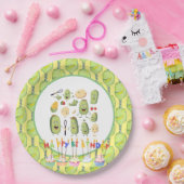 Assiettes En Carton Pickleball fête anniversaire (Fête)