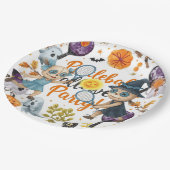Assiettes En Carton Pickleball Halloween thème pour la fête (Angle)