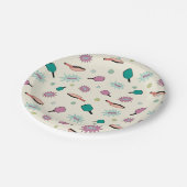 Assiettes En Carton Pickleball ! Motif coloré amusant (Angle)