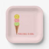 Assiettes En Carton Pickleball Party (Recto)
