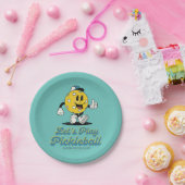 Assiettes En Carton Pickleball Party Funny Pickleball Mascotte de dess (Fête)