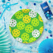 Assiettes En Carton Pickleball | Plaques de papier de partie (Fête)