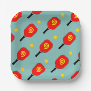 Assiettes En Carton Pickleball Sports Party