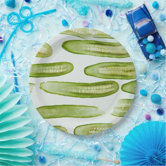 Assiettes En Carton Picks Green (Fête)