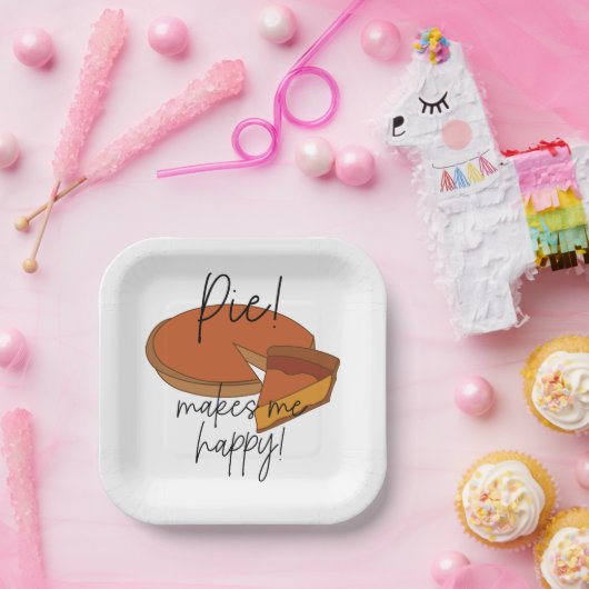 Assiettes En Carton Pie Me Rend Joyeuse Pie Party (Fête)