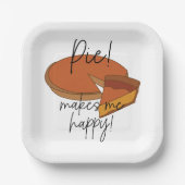 Assiettes En Carton Pie Me Rend Joyeuse Pie Party (Recto)