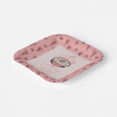 Assiettes En Carton Pie Rose Petite Cutie Pie Automne Bébé Fille Douch (Angulaire)