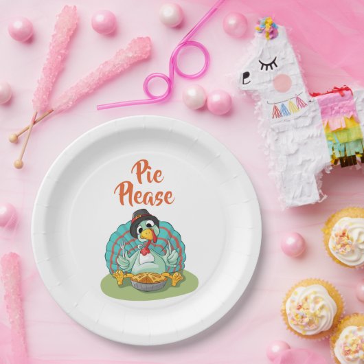 Assiettes En Carton Pie S'Il Vous Plaît | Drôle Turquie | Fête de Than (Fête)
