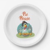 Assiettes En Carton Pie S'Il Vous Plaît | Drôle Turquie | Fête de Than (Devant)