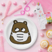 Assiettes En Carton Pièce de fond dans le masque facial (Fête)