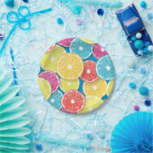 Assiettes En Carton Pièces de fruits d'agrumes (Fête)