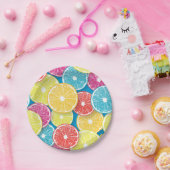 Assiettes En Carton Pièces de fruits d'agrumes (Fête)