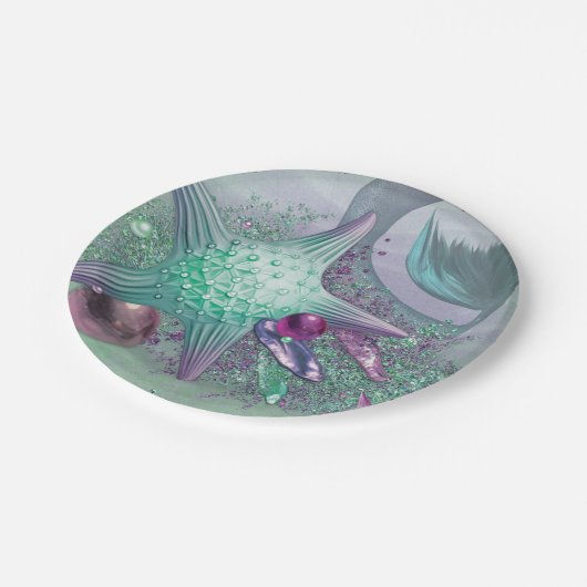 Assiettes En Carton Pièces du groupe de sirènes (Angle)