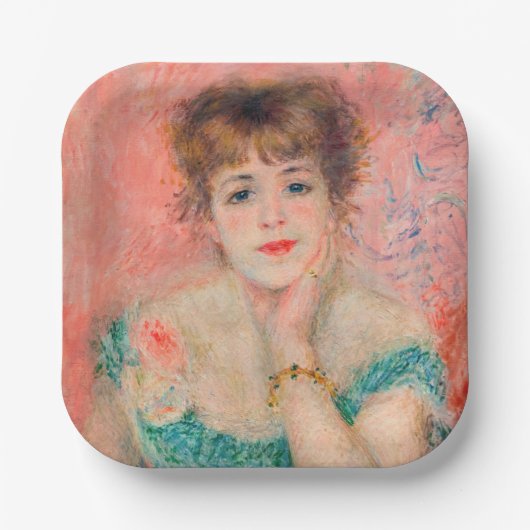 Assiettes En Carton Pierre-Auguste Renoir - Actrice Jeanne Samary (Recto)