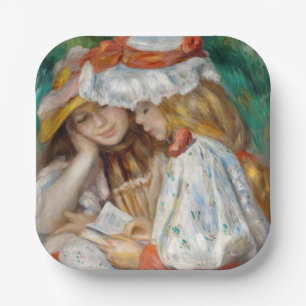Assiettes En Carton Pierre-Auguste Renoir - Deux Filles Lecture