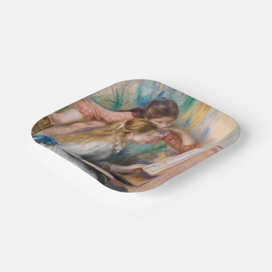 Assiettes En Carton Pierre Auguste Renoir - Jeunes filles au piano (Angulaire)