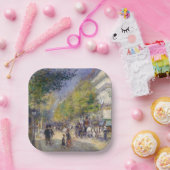 Assiettes En Carton Pierre-Auguste Renoir - Paris, Grands Boulevards (Fête)