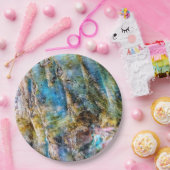 Assiettes En Carton Pierre blanche bleue (Fête)